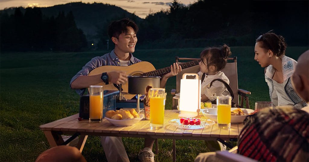 USB solar lantern for power outages