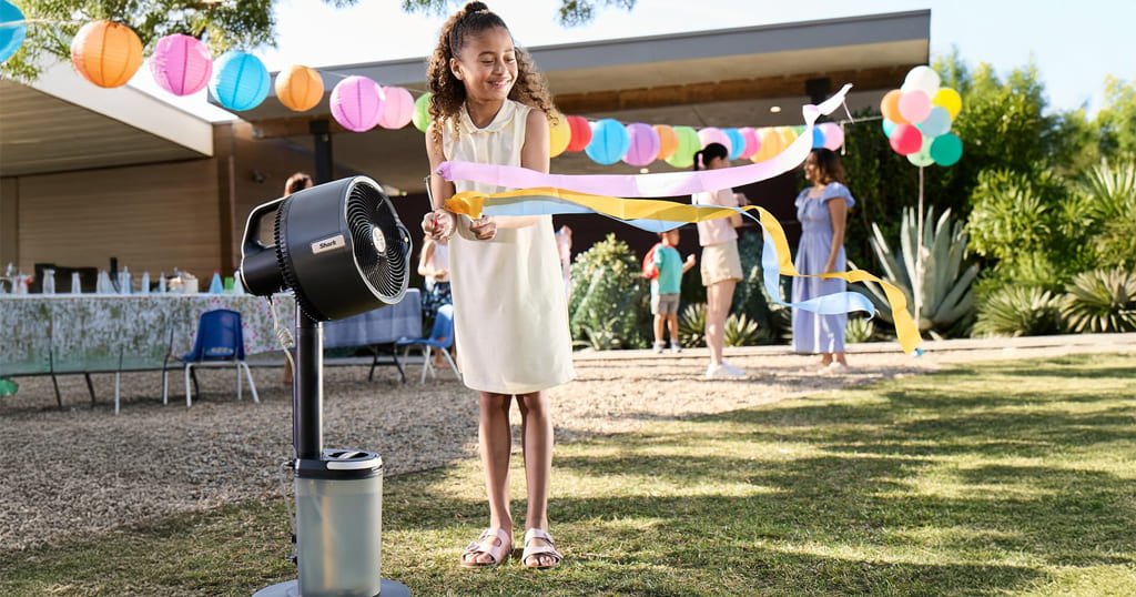 Whisper-quiet fan for patio