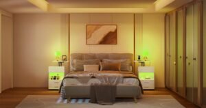 Nightstand with charging station