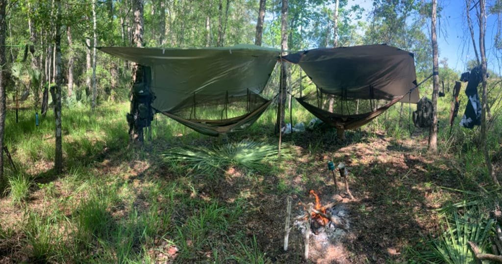 Camping hammock tent