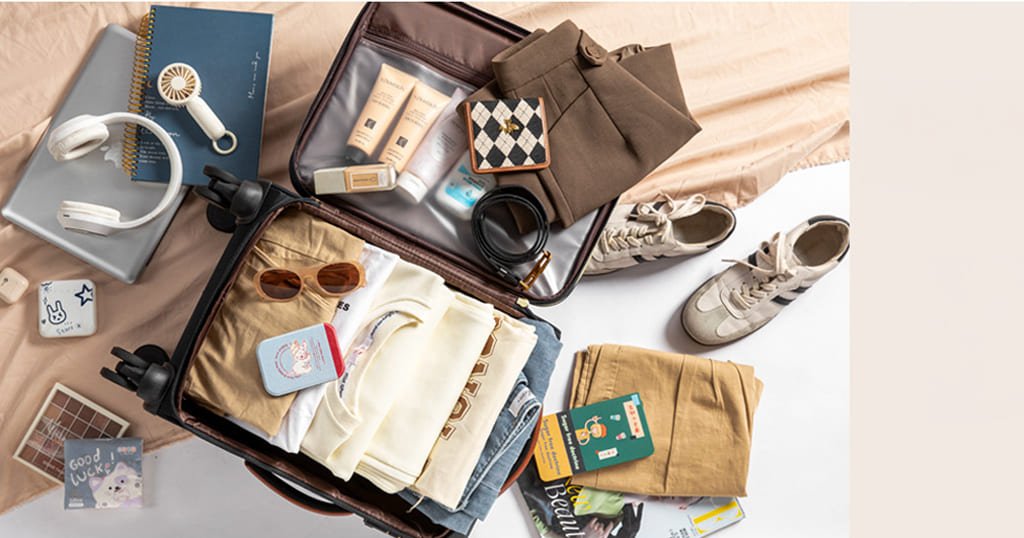 Carry on luggage with pockets