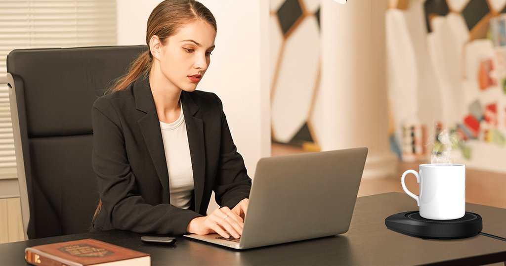 Coffee mug warmer for desk