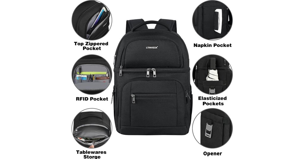 Cooler backpack with RFID