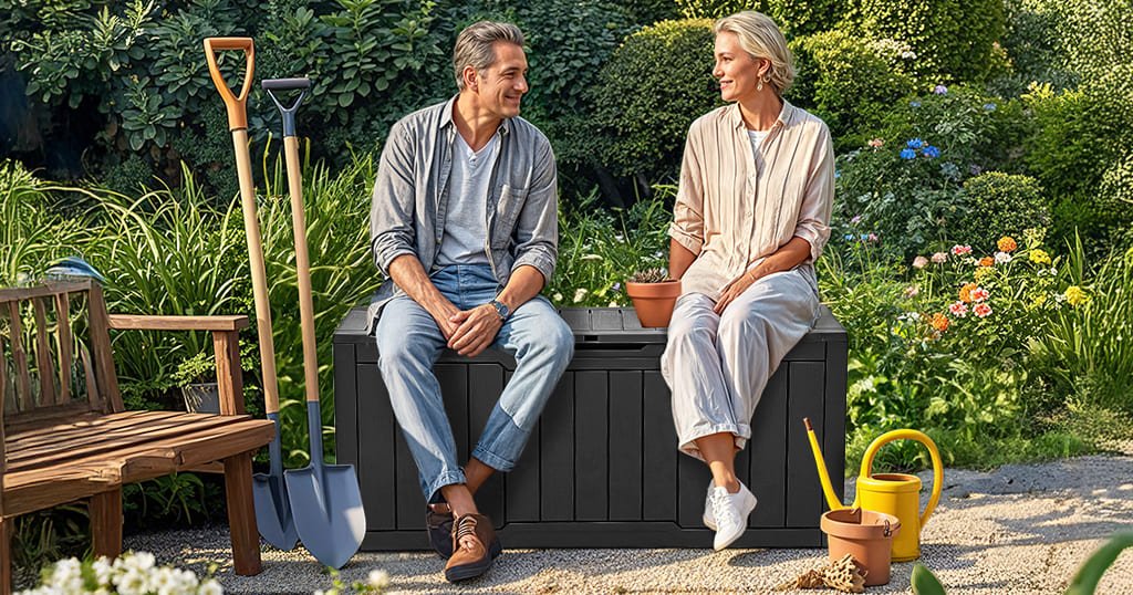 Hydraulic lid deck box