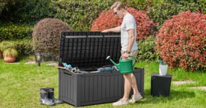 Outdoor storage deck box