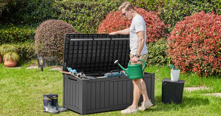 Outdoor storage deck box