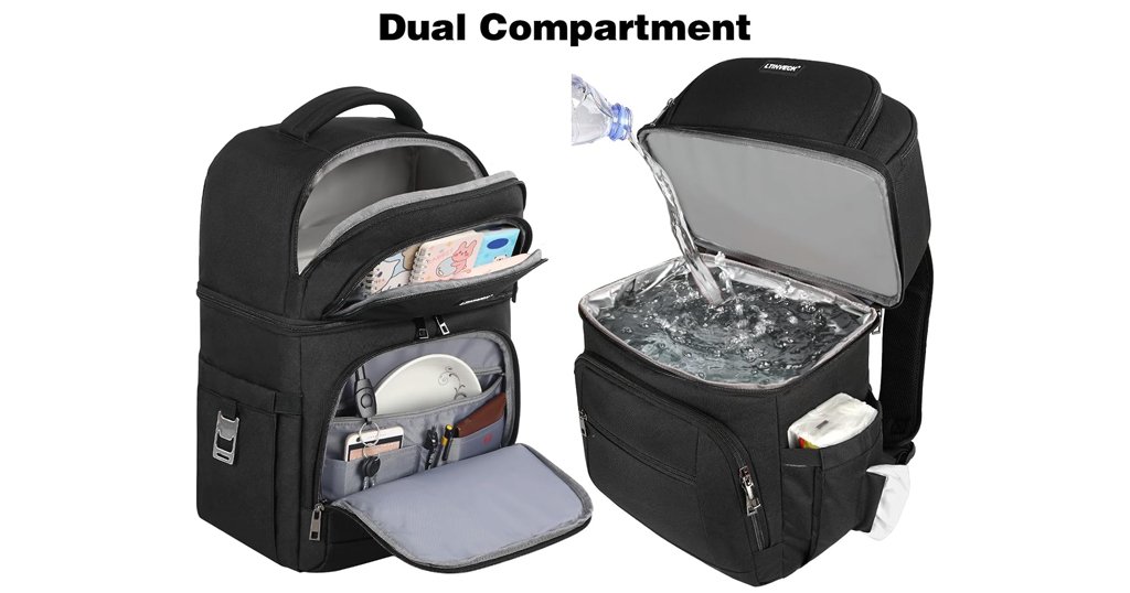 Insulated backpack cooler