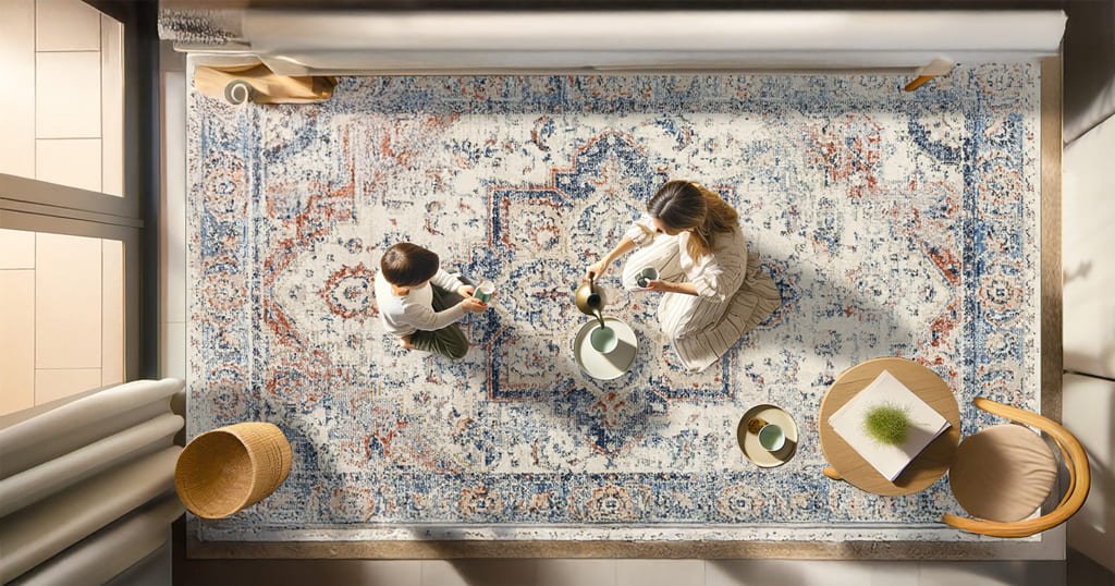 Machine washable rugs