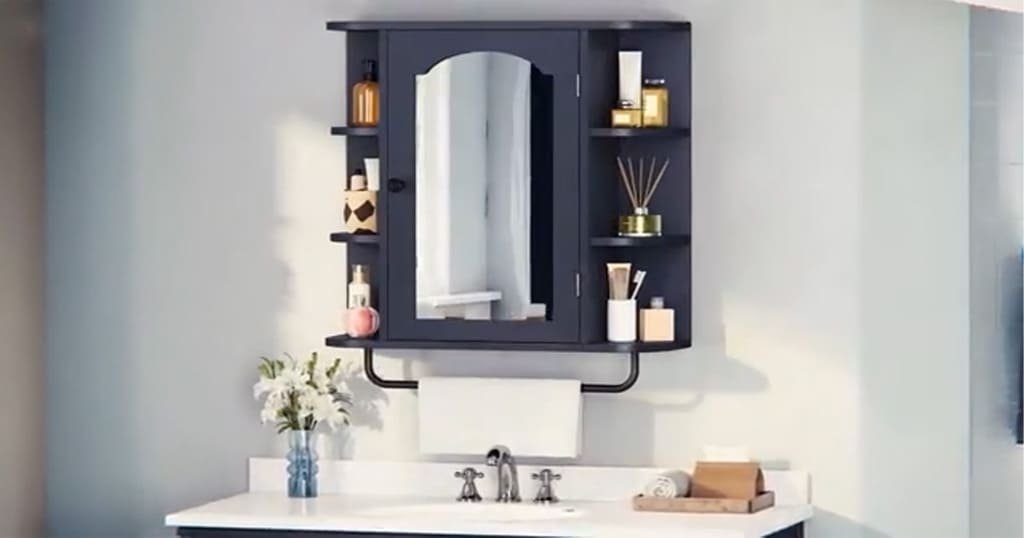Mirror cabinet for bathroom