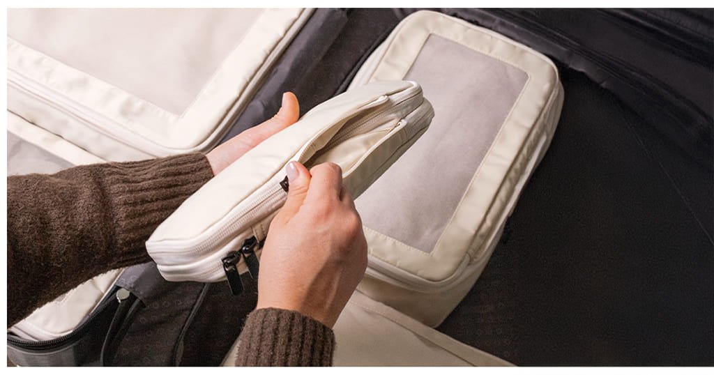 Packing cubes for suitcases