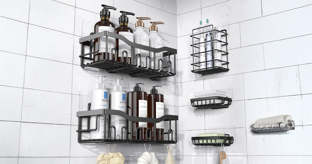 Shower caddy organizer no drilling