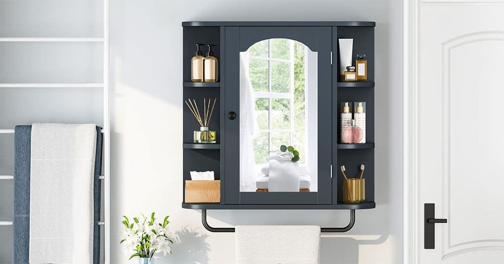 Small bathroom wall cabinet