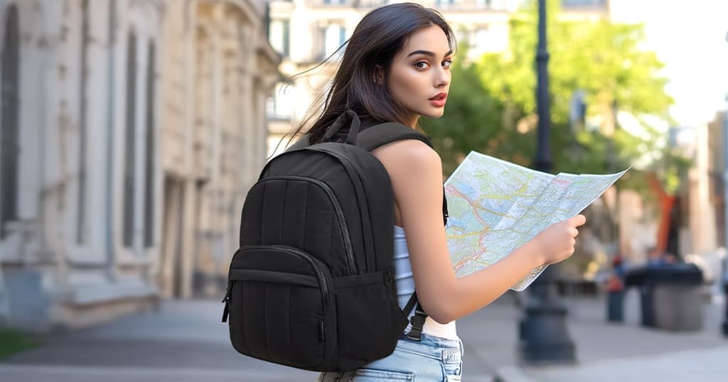 Small travel backpack