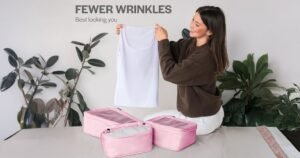 Compression packing cubes for travel