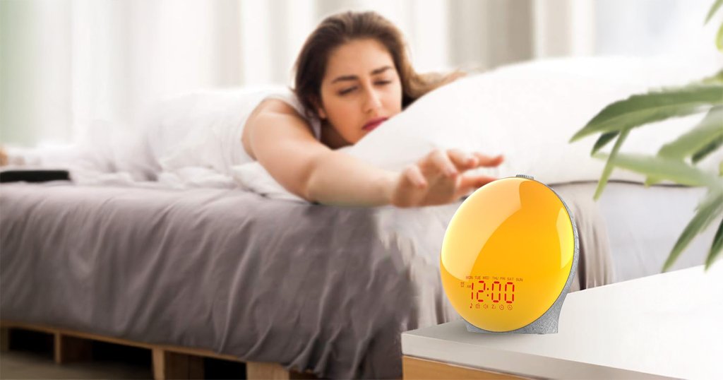 Wake up light alarm for adults