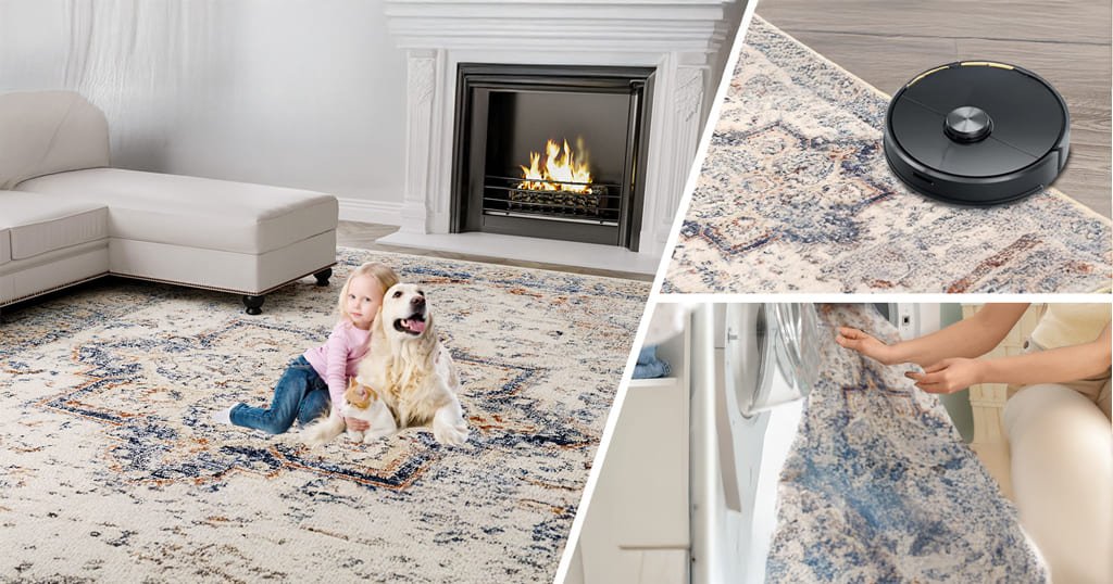 Washable area rugs