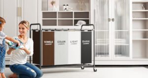 4 section laundry sorter