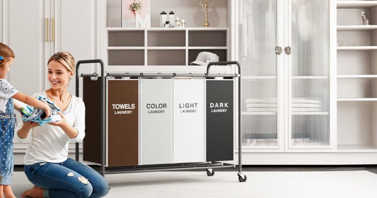 4 section laundry sorter