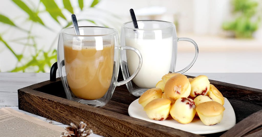 Double wall coffee mugs