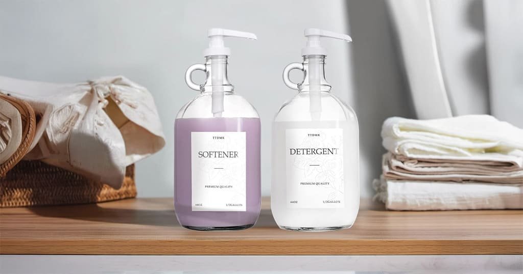 Laundry detergent dispenser bottles
