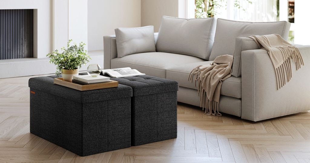 folding storage ottoman