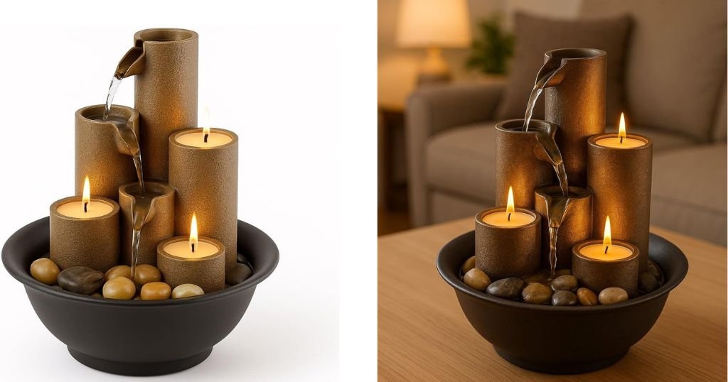 relaxing tabletop fountain