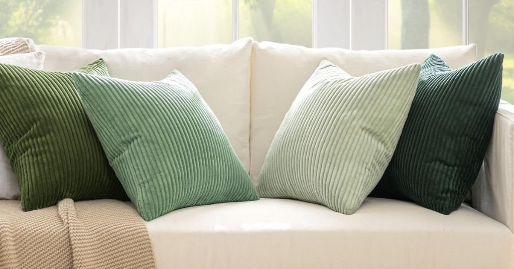 textured throw pillows